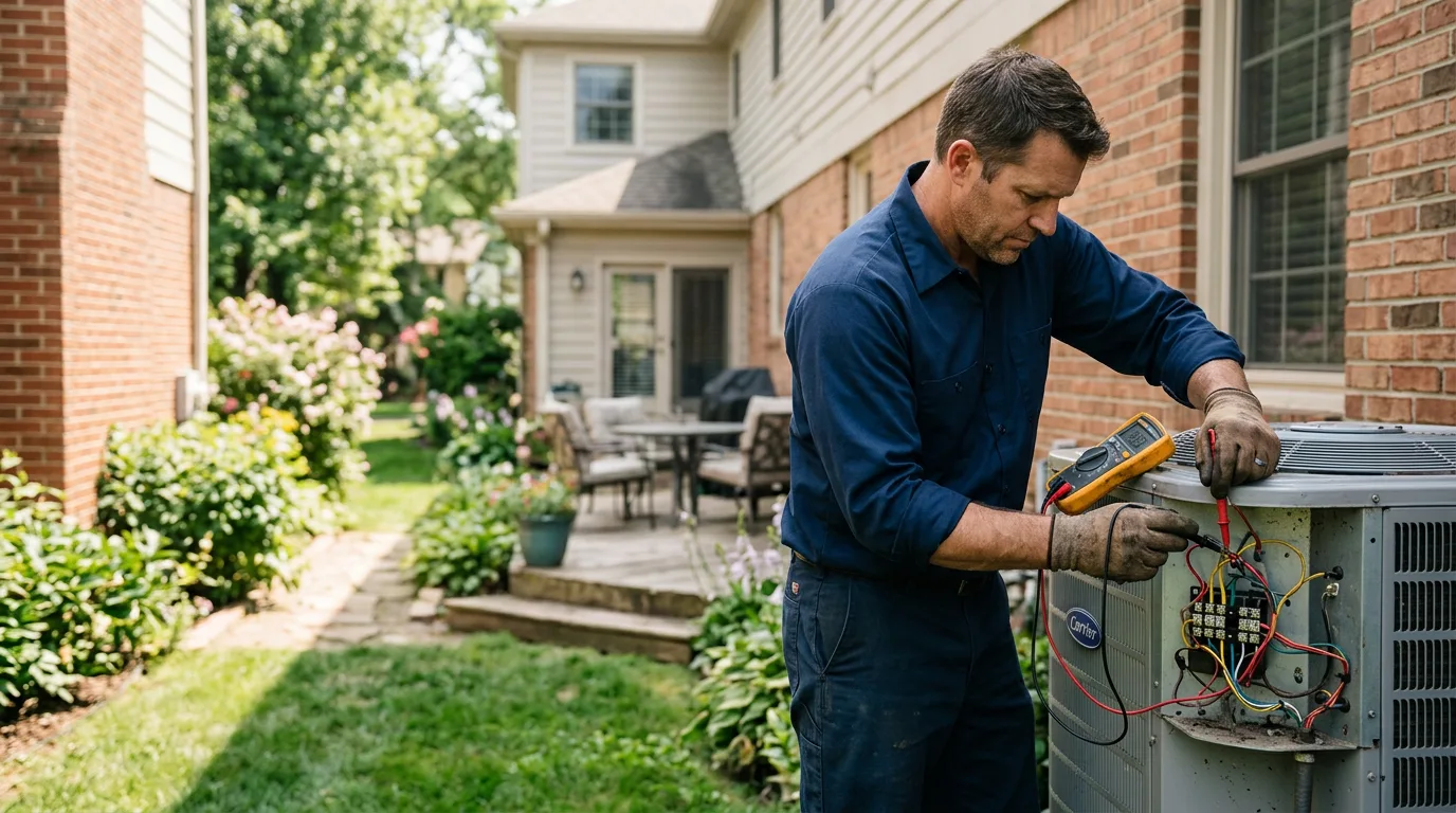 HVAC technician working near Westland, PA